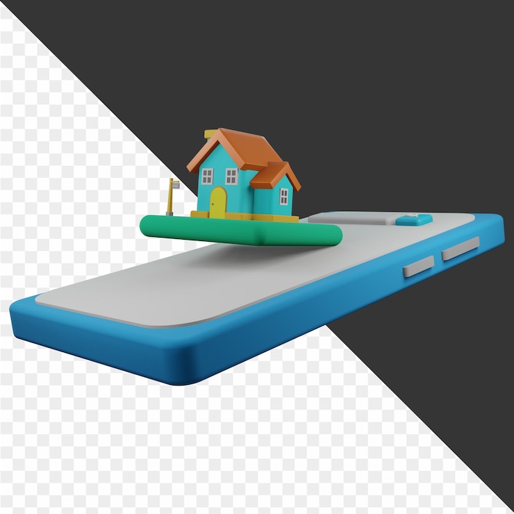 PSD 3d real estate illustrations