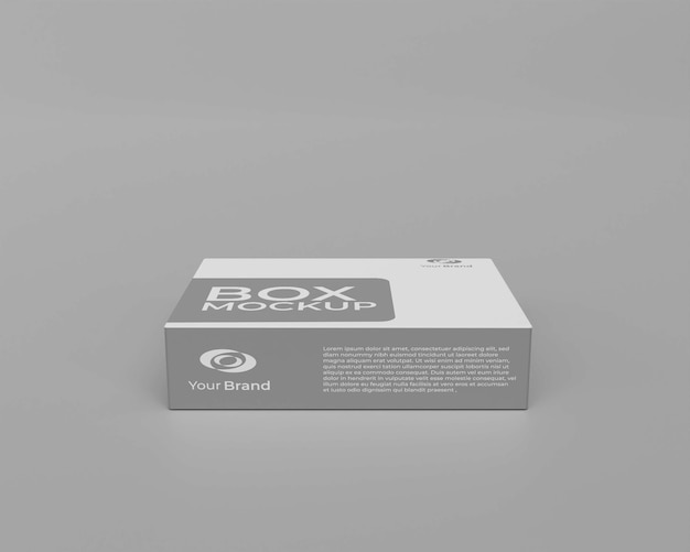 PSD 3d realistic box mockup