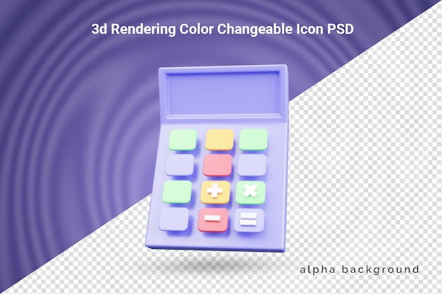3d realistic calculator icon