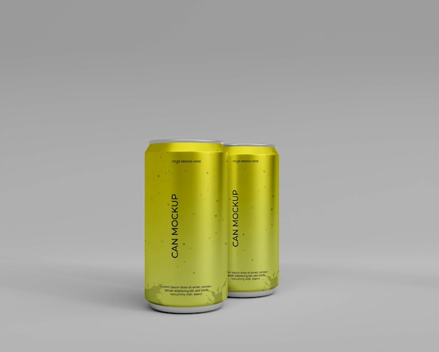 PSD 3dリアル缶モックアップ