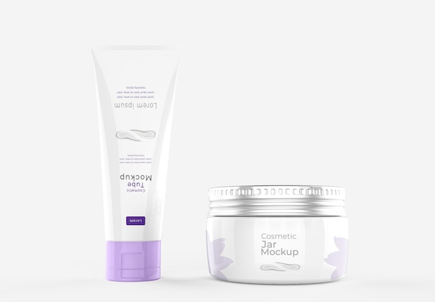 PSD mockup di prodotto cosmetico realistico 3d