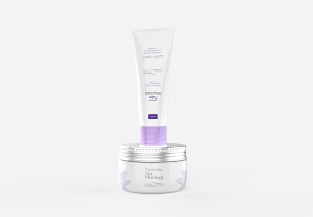 PSD mockup di prodotto cosmetico realistico 3d