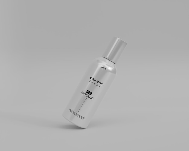 3d Realistic Cosmetic Spray Bottle Mockup