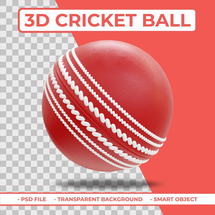 3d реалистичный крикет мяч 3d рендеринг изолированные