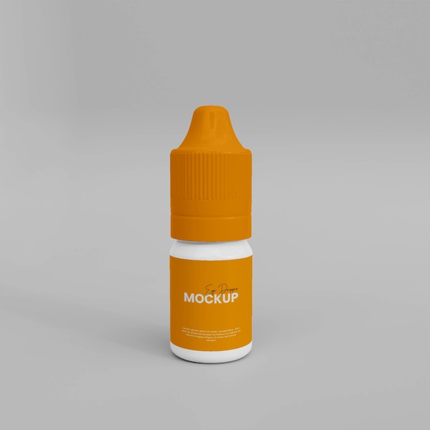 Mockup di contagocce 3d realistico