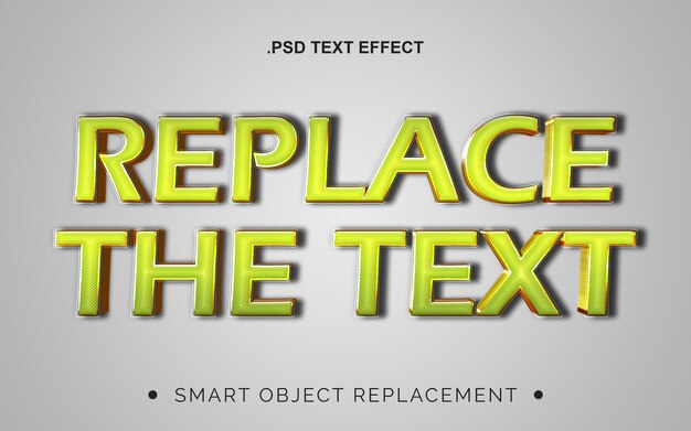 3d realistic glossy bold text effect