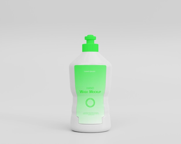 3d realistic hand wash mockup