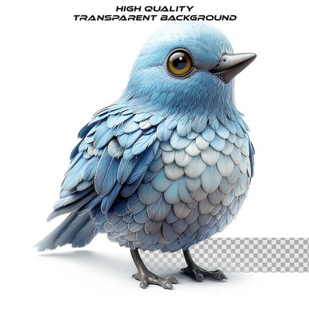 PSD a 3d realistic icon of the twitter logo designed at a aspect ratio on transparent background