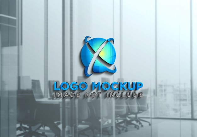Mockup logo realistico 3d