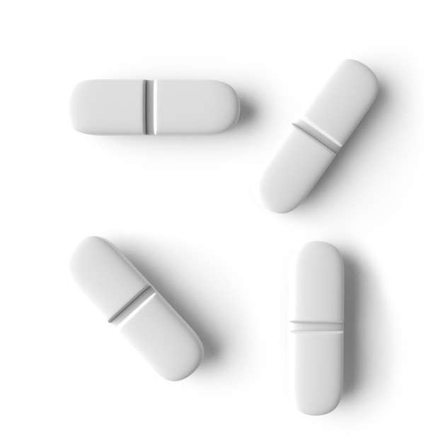 PSD 3d realistic medical pill