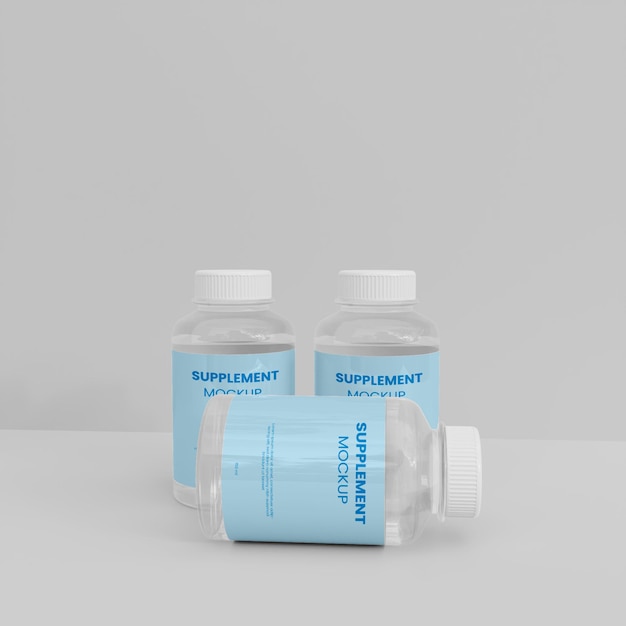 3d realistic medicine mockup