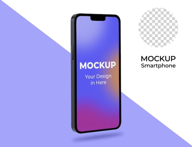 3d realistic mobile mockup