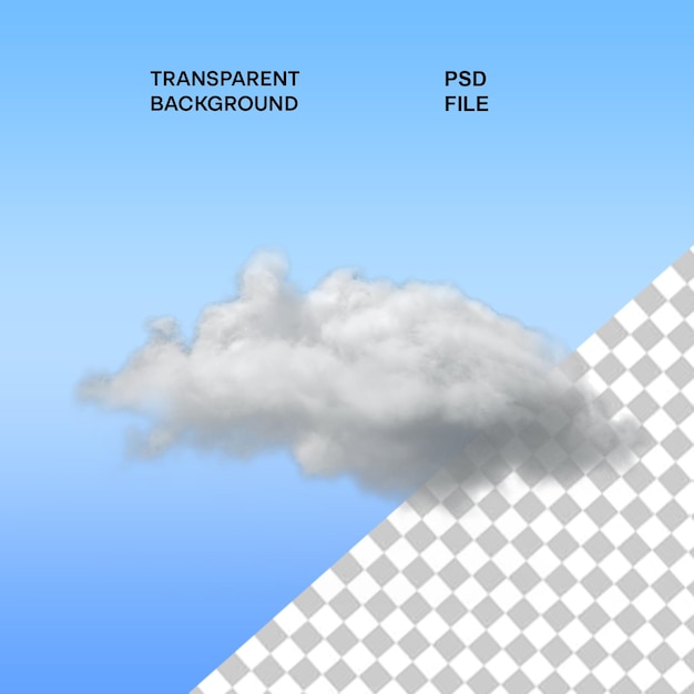 3d realistic overlay clouds isolated on transparent background real transparency effect