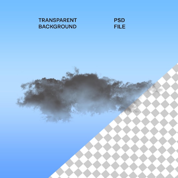 3d realistic overlay clouds isolated on transparent background real transparency effect