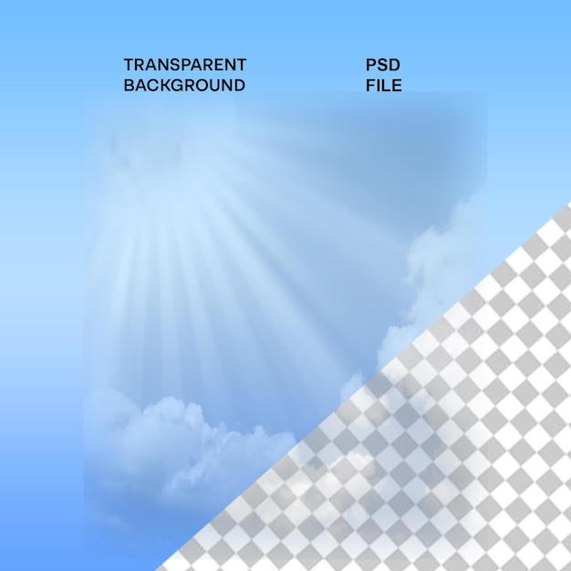 3d realistic overlay clouds isolated on transparent background real transparency effect