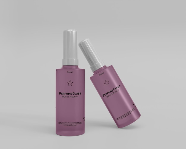 3d Realistic Perfume Bottle Mockup