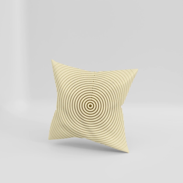 3D realistic pillow mockup desig