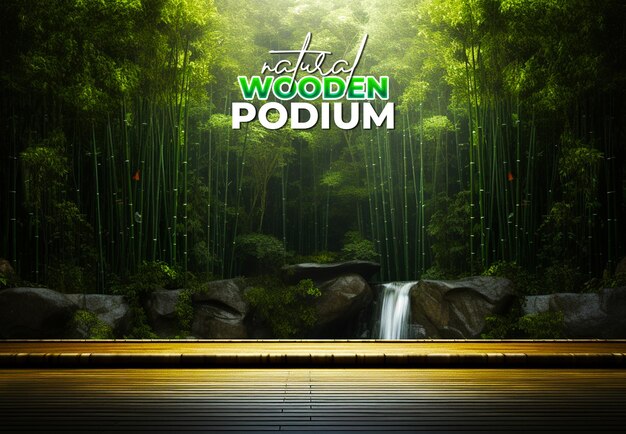 PSD 3d realistic podium background for product display