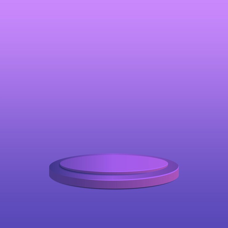 3D realistic podium design template