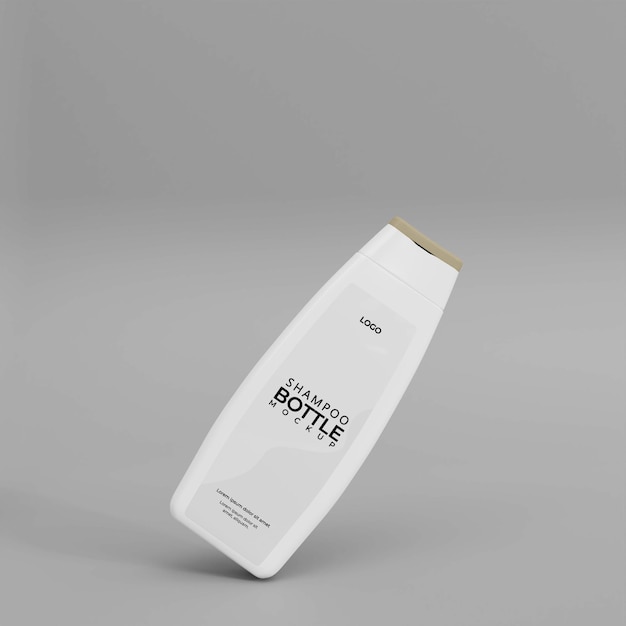Mockup di bottiglia di shampoo realistico 3d