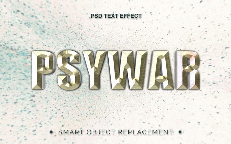 PSD 3d realistic text effect for movie and cinematic title