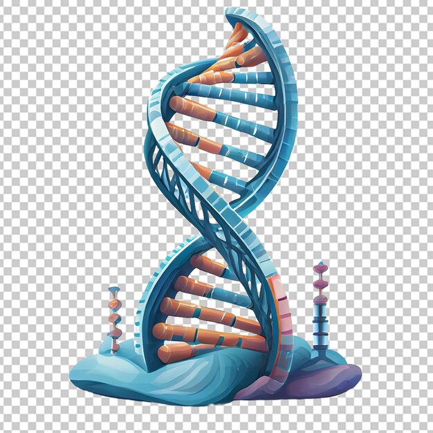 3d realistic vector icon of dna