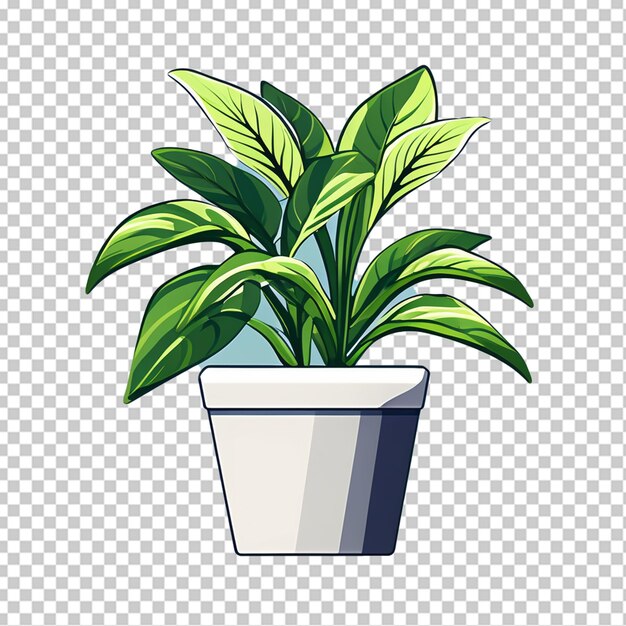 PSD illustrazione 3d di icone vettoriali realistiche di piante in vaso per l'interno