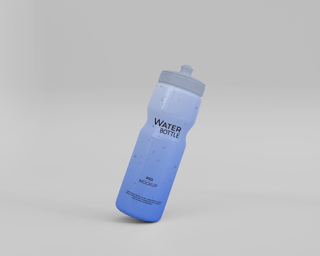 PSD 3d realistic water bottle mockup