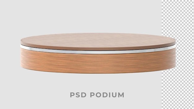 3D realistisch houten luxe podium