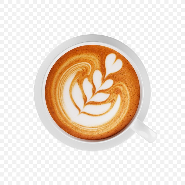 PSD 3d-realistische kopje koffie icon