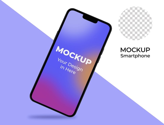 3D-realistische mobiele mockup