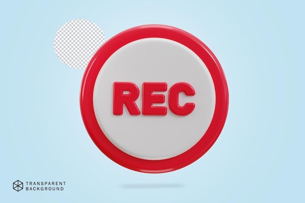 PSD 3d recording icon