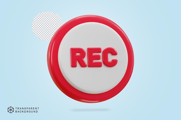 3d recording icon