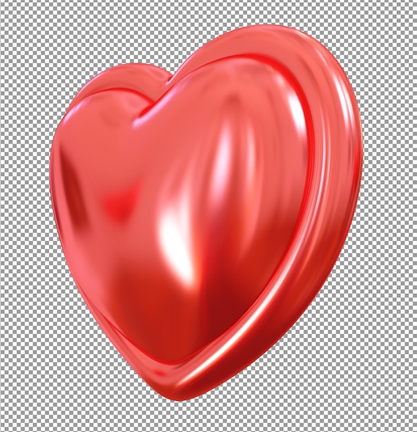 Cuore rosso 3d