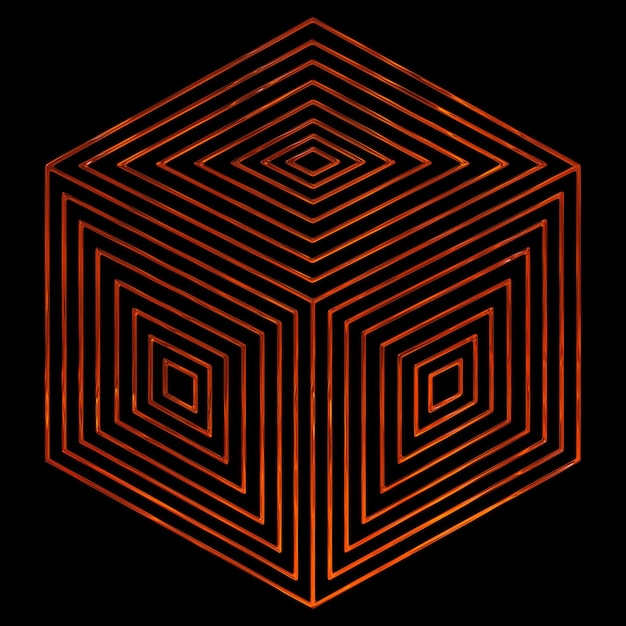3D Red Liquid Design Element