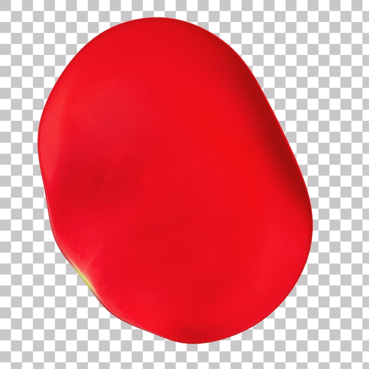 PSD 3d red rose petals floating transparent background