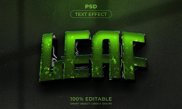 3D redigerbar tekst og logoeffekt-stil mockup med mørk abstrakt bakgrunn