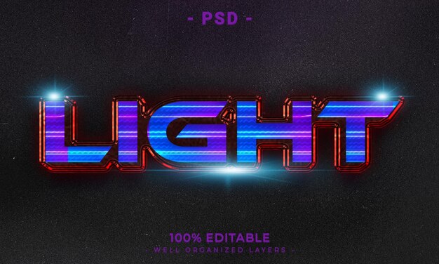 3D redigerbar tekst og logoeffekt-stil mockup med mørk abstrakt bakgrunn