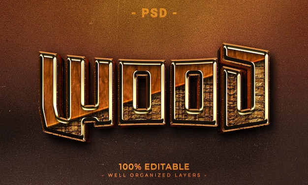 3D redigerbar tekst og logoeffekt-stil mockup med mørk abstrakt bakgrunn