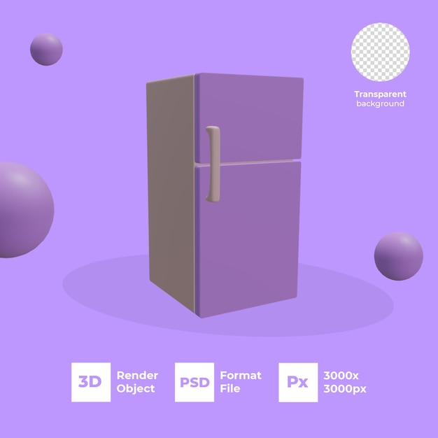 PSD 3d refrigerator