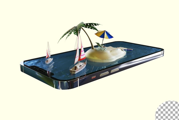 3d reizen illustratie png