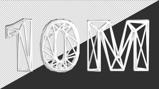 3d 렌더링 10M 추종자