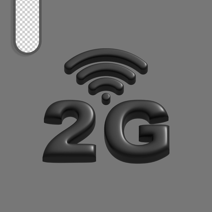 PSD 3d render of 2g wifi connectivity