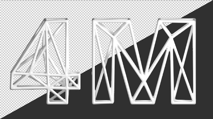 PSD 3d render 4m follower