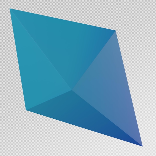 PSD 3d render of abstract shape icon