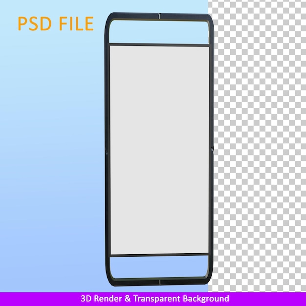 PSD 3d render advertising