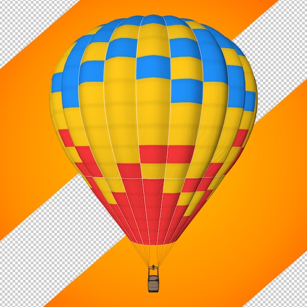 PSD 3d render air balloon