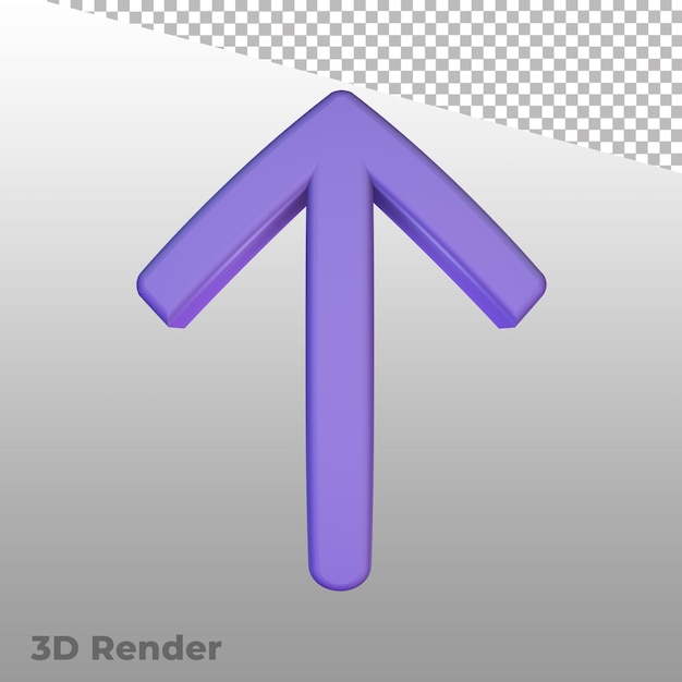 3d 렌더링 화살표 기호 Ui 아이콘