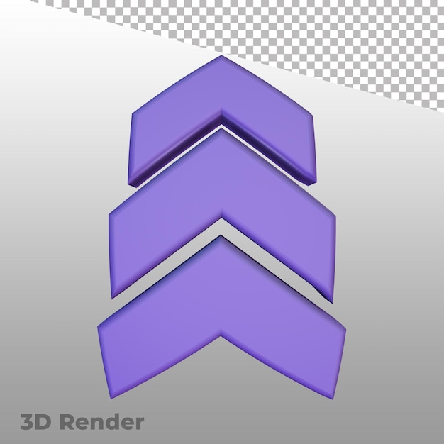 3d render arrow symbols ui icons