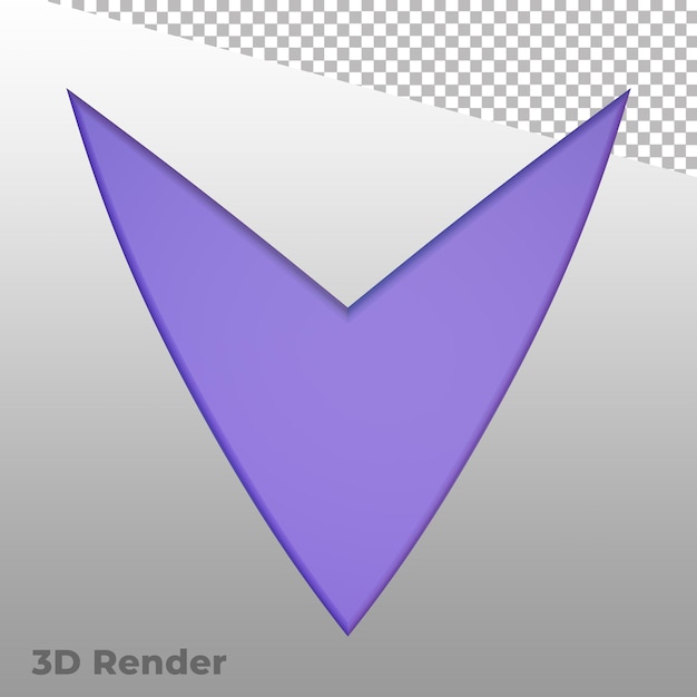 3d render arrow symbols ui icons